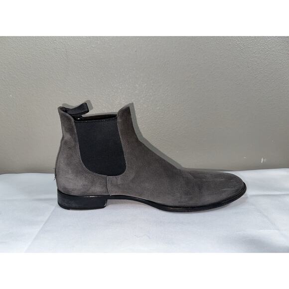 To Boot New York Men’s Size 12 Gray Suede Chelsea Pull On Ankle Boots